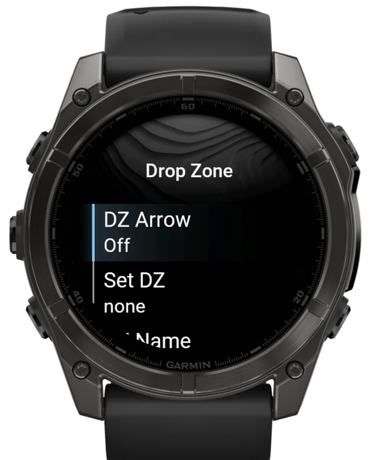 Drop Zone menu